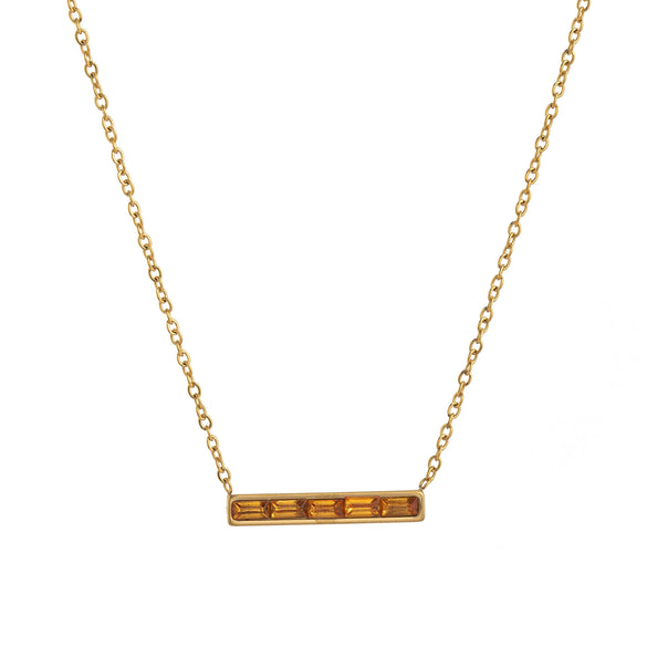 Wholesale Jewelry Fashion Geometric Titanium Steel Pendant Necklace With Electroplating And Constellation Design