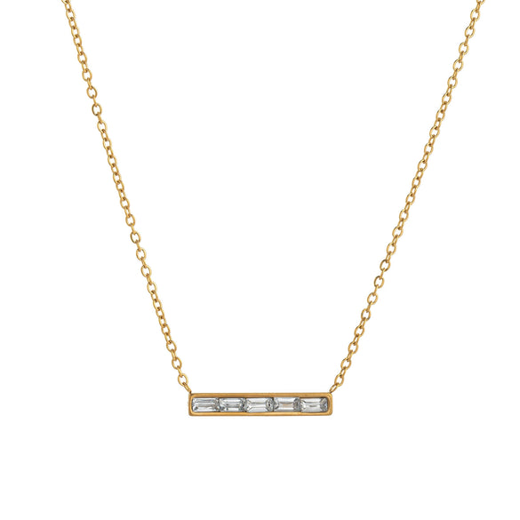 Wholesale Jewelry Fashion Geometric Titanium Steel Pendant Necklace With Electroplating And Constellation Design