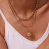 Wholesale Jewelry Fashion Geometric Twist Chain Titanium Steel Stainless Steel 18K Gold Plated Necklace For Women