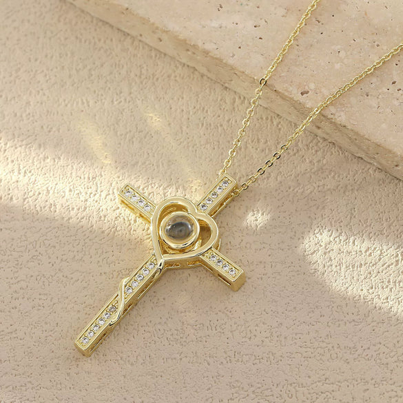 Wholesale Jewelry Fashion Heart Shape Copper O Chain Pendant Necklace With Electroplating