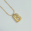 Wholesale Jewelry Fashion Letters Stainless Steel 18K Gold Plated Necklace For Women