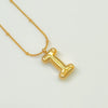 Wholesale Jewelry Fashion Letters Stainless Steel 18K Gold Plated Necklace For Women