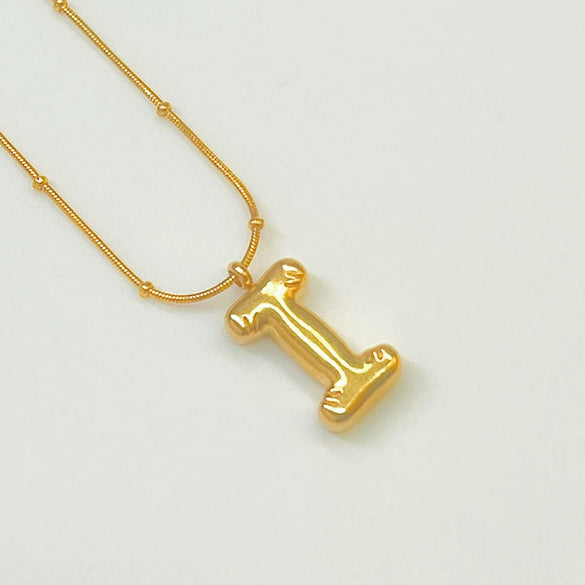 Wholesale Jewelry Fashion Letters Stainless Steel 18K Gold Plated Necklace For Women
