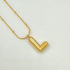 Wholesale Jewelry Fashion Letters Stainless Steel 18K Gold Plated Necklace For Women