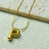 Wholesale Jewelry Fashion Letters Stainless Steel 18K Gold Plated Necklace For Women