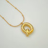 Wholesale Jewelry Fashion Letters Stainless Steel 18K Gold Plated Necklace For Women