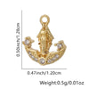 Wholesale Jewelry Fashion Ol Geometric Copper Inlaid Zircon Necklace Pendant
