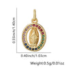 Wholesale Jewelry Fashion Ol Geometric Copper Inlaid Zircon Necklace Pendant