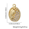 Wholesale Jewelry Fashion Ol Geometric Copper Inlaid Zircon Necklace Pendant