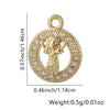 Wholesale Jewelry Fashion Ol Geometric Copper Inlaid Zircon Necklace Pendant