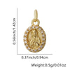 Wholesale Jewelry Fashion Ol Geometric Copper Inlaid Zircon Necklace Pendant