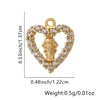 Wholesale Jewelry Fashion Ol Geometric Copper Inlaid Zircon Necklace Pendant