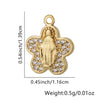 Wholesale Jewelry Fashion Ol Geometric Copper Inlaid Zircon Necklace Pendant