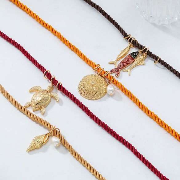 Wholesale Jewelry Fashion Ol Style Animal Zodiac Zinc Alloy Pendant Necklace With Electroplating