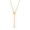 Wholesale Jewelry Fashion Ol Style Geometric 316L Stainless Steel And Alloy Inlaid Gemstones Box Chain Imitation Pearl Tassel Necklace For Unisex