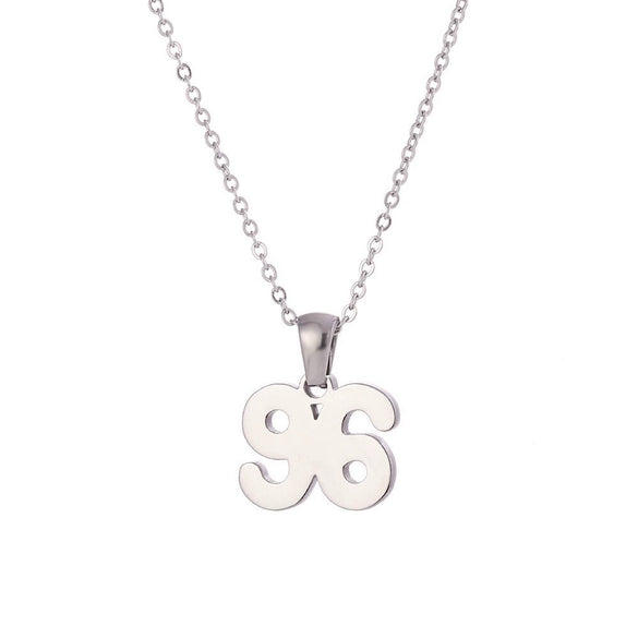 Wholesale Jewelry Fashion Simple Stainless Steel And Titanium Steel 18K Gold Plated Microinlaid Geometric Vintage Necklace For Women