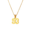 Wholesale Jewelry Fashion Simple Stainless Steel And Titanium Steel 18K Gold Plated Microinlaid Geometric Vintage Necklace For Women