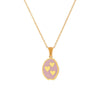Wholesale Jewelry Fashion Simple Stainless Steel And Titanium Steel 18K Gold Plated Microinlaid Geometric Vintage Necklace For Women