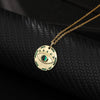 Wholesale Jewelry Fashionable Cute Devil's Eye Geometric Copper Ochain Pendant Necklace For Women Electroplated