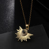 Wholesale Jewelry Fashionable Cute Devil's Eye Geometric Copper Ochain Pendant Necklace For Women Electroplated
