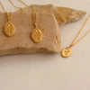 Rose Stainless Steel 18k Gold Plated Necklace