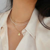 Rose Stainless Steel 18k Gold Plated Necklace