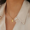 Rose Stainless Steel 18k Gold Plated Necklace