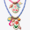 Wholesale Jewelry Flower Pendant Copper Necklace Electroplating Style
