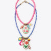 Wholesale Jewelry Flower Pendant Copper Necklace Electroplating Style