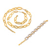 Wholesale Jewelry French Retro Elegant Light Luxury 316L Stainless Steel Chain Design Electroplating Jewelry