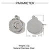 Wholesale Jewelry French Retro Geometric Daisy Strawberry Disc Titanium Steel Stainless Steel Electroplated Necklace Pendant Accessories