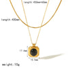 Wholesale Jewelry French Retro Geometric Stainless Steel Bracelet Ring Earrings With Electroplating For Women