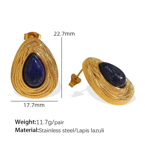 Wholesale Jewelry French Retro Maillard Autumn And Winter Tiger Eye Stone 316L Stainless Steel Necklace Electroplating For Women