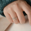 Wholesale Jewelry Fresh Diamond Leaf Branch Style Open Ring 925 Sterling Silver