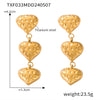 Wholesale Jewelry Fresh Water Pearl Geometric Love Pendant 316L Stainless Steel Gold Plated