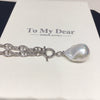 Wholesale Jewelry Freshwater Baroque Pearl Punk Style Copper Necklace