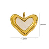 Wholesale Jewelry Freshwater Shell Inlay Stainless Steel Light Luxury Pendant