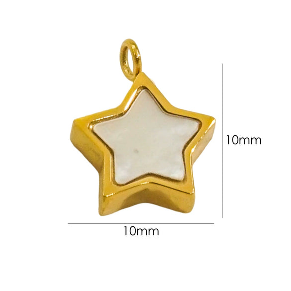Wholesale Jewelry Freshwater Shell Inlay Stainless Steel Light Luxury Pendant