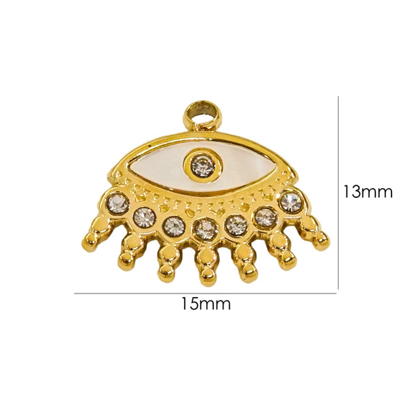 Wholesale Jewelry Freshwater Shell Inlay Stainless Steel Light Luxury Pendant