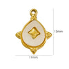 Wholesale Jewelry Freshwater Shell Inlay Stainless Steel Light Luxury Pendant