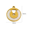Wholesale Jewelry Freshwater Shell Inlay Stainless Steel Light Luxury Pendant