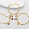 Wholesale Jewelry Fruit Cherry Watermelon Copper Pendant Bracelet For Women Electroplated