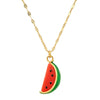 Wholesale Jewelry Fruit Food Style Copper Electroplating Ochain Pendant Necklace For Women