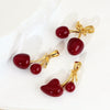 Wholesale Jewelry Fruit Pattern Copper Pendant Necklace And Earrings With Electroplating