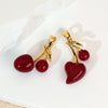 Wholesale Jewelry Fruit Pattern Copper Pendant Necklace And Earrings With Electroplating