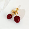 Wholesale Jewelry Fruit Pattern Copper Pendant Necklace And Earrings With Electroplating