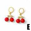 Wholesale Jewelry Fruit Shape Copper Electroplated Earrings For Women