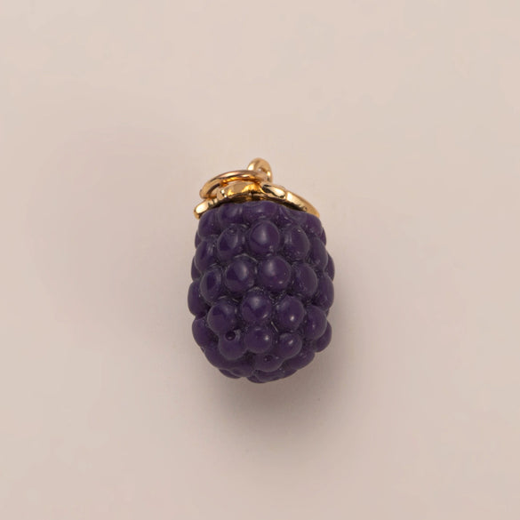 Wholesale Jewelry Fruit Style Copper And Liuli Pendant Necklace With O Word Chain For Women Electroplated