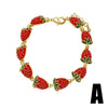 Wholesale Jewelry Fruit Style Copper Electroplating Bracelet