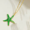 Wholesale Jewelry Fruit Style Copper Mixed Gem Inlay Watermelon Pendant Ochain Necklace For Women Electroplated
